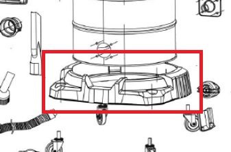TC1923A-602000/BVC Основание пылесоса