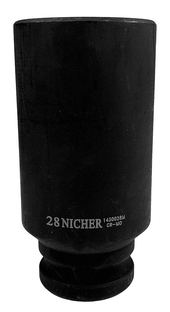 Головка ударная длинная 6гр 1/2" 28мм 1430028M NICHER®